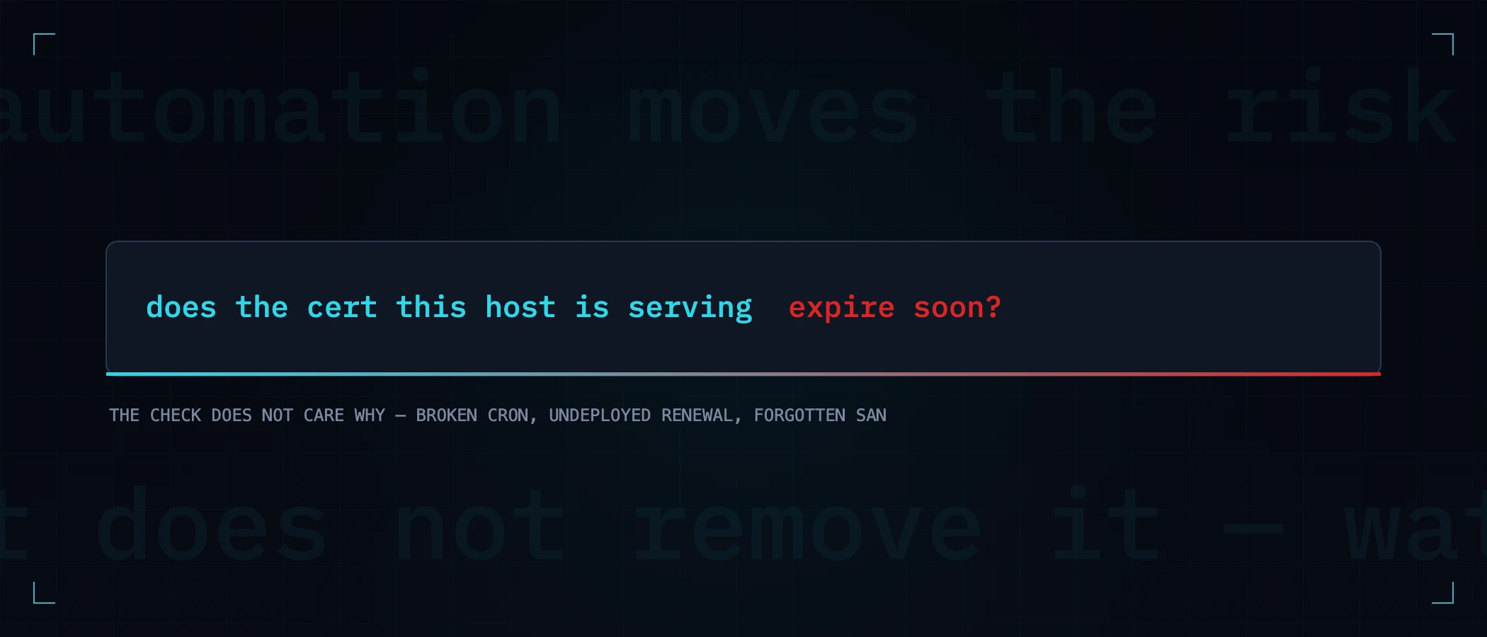 Does the certificate this host is serving expire soon?